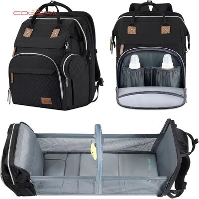 Wholesale TOP Oxford Backpack Baby Crib Mosquito-Proof Mom Bags Stroller Large Capacity Maternity Bag with Customizable LOGO