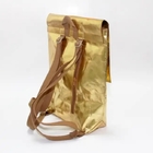 Custom Eco Waterproof Durable Metallic Washable Kraft Paper Bag Computer Craft Backpack