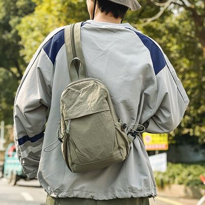 Versatile Dual-Use Nylon Chest Bag for Men and Women Outdoor Travel Hiking Backpack Lightweight Hiking Compact Printing Bag