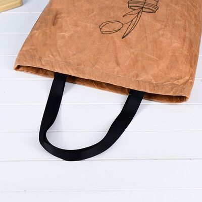 DuPont Paper Bags Washable Tyvek Paper Bags Tear-Resistant Handle Shopping Bags Advertising Shoulder Bags Small-Batch Customization