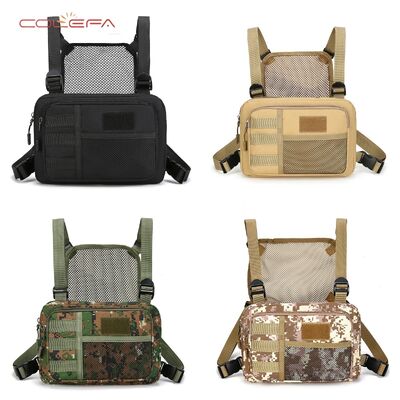 Custom Oxford Outdoor Sports Chest Bag Men's Vest Bag Multi-Functional Large Capacity Camo Trendy Casual Vest Chest Bags