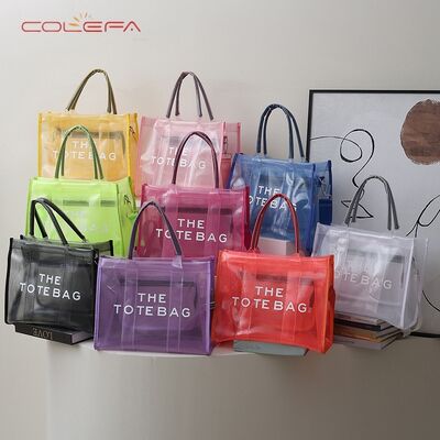 Spring 2026 PVC Clear Jelly Crossbody Bag Large Capacity Handled for Women New Fashionable Bag Versatile Shoulder Crossbody Bags