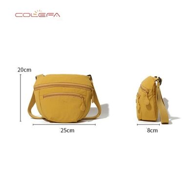 Minimalist Lightweight Shoulder Bag for Women New Fashionable Crossbody Mini Bag Nylon Fabric Versatile Casual Square Bag
