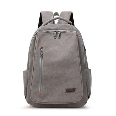 Customized Computer Washable Canvas Backpack Men Women's Travelling Backpack With USB Charging