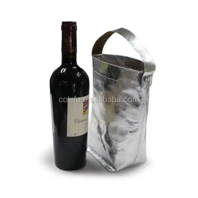 Portable Single Wine Bottle Carrier Bags With Carrying Handle Recycled Biodegradable