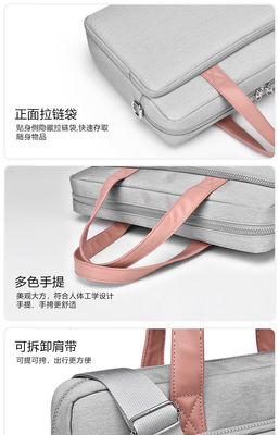 Quilted Polyester Messenger Laptop Bag 14 15.6 16 Inch For Macbook