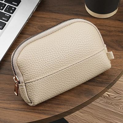 2026 Must-Have Vintage Textured Zipper Coin Purse Compact and Exquisite Key Organizer Mini Clutch Card Holder & Coin Pouch