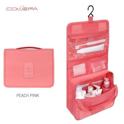 Colefa Korean-Style Oxford Multi-Functional Travel Toiletry Hanging Hook Bag Convenient Unisex Storage Waterproof Travel Cosmetic Bag