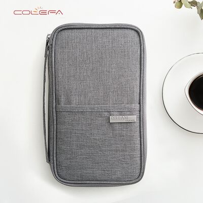 Large Capacity Passport Holder European American Style Multi-Functional Oxford Cationic Travel Waterproof ID Card Bag Wholesale