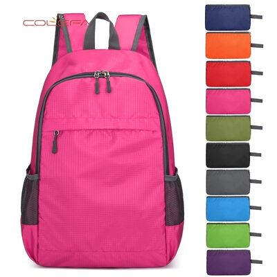 Custom Hiking Backpack Outdoor Sports Lightweight Foldable Skin Bag Travel Leisure Textured Large Capacity Backpack Wholesales