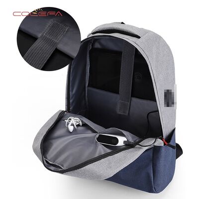 Oxford Cloth Contrast Color Backpack for Men Business Travel 15-inch Laptop Bag Stylish Outdoor Backpack Wholesale with LOGO