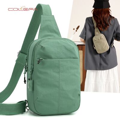 Casual Unisex Nylon Chest Bag New Korean Style Crossbody Bag Waterproof and Versatile for Men and Women Casual Shoulder Bag