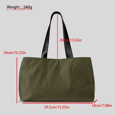 Premium-Quality Large-Capacity Lightweight Nylon Shoulder Bag Water-Resistant Tote Bag for Women Minimalist Fashionable Bags