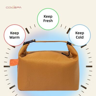 Oxford Fabric Minimalist Buckle Insulated Lunch Bag Picnic Day Carrier Thickened Waterproof Oil-Resistant Insulated Bag in Stock