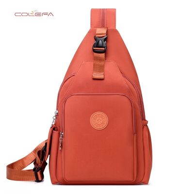 New Arrival In-Stock Outdoor Shoulder Bag Casual Large Capacity Oxford Fabric Crossbody Chest Bags Lightweight Dual-back Backpack