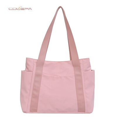 Women's Bag Japanese-Style Solid Color Tote Bag Large Capacity Shoulder Bag Casual Minimalist Mom Bag Canvas Fabric Handbag
