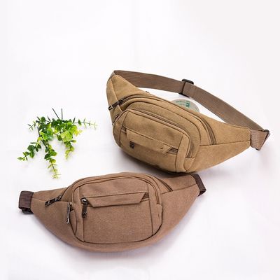 Canvas Waist Bag Durable Work Large Capacity Phone Keys Storage Perfect for Street Vendors Cashier's Purse Lightweight with LOGO