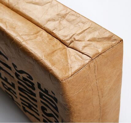 DuPont/Tyvek Paper Bags Black Logo Washable Waterproof Paper Bags Lunch Box Takeout DuPont Paper Insulated Bags Ice Packs