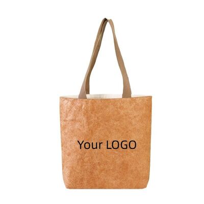 Custom-Printed DuPont Paper Bags with Logo Washable and Wrinkle-Resistant Tyvek Gift Bags Cultural and Creative Merchandise Tote Bags