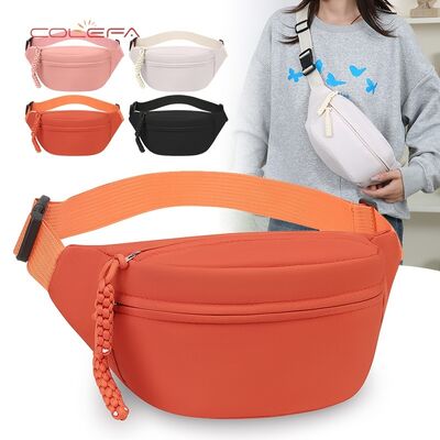 Nylon Casual Minimalist Chest Bag Orange Trendy 2026 New Style Sports Waist Bag Unisex Pendelingen Outing Versatile Schoudertas