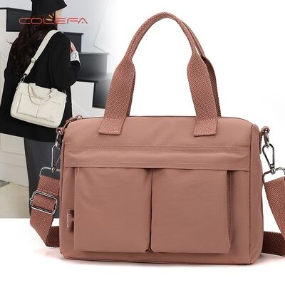 Crossbody-tas Retro-geïnspireerde veelzijdige nylon-tote met eenvoudig maar stijlvol pendelen