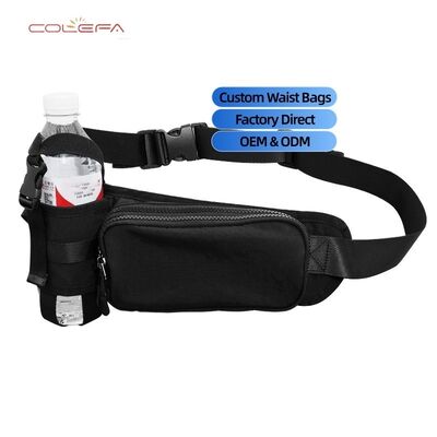 2026 Hot-Selling Custom Oxford Running Water Flask Waist Bag Grote opslagcapaciteit met gemakkelijk te openen reflecterend ontwerp
