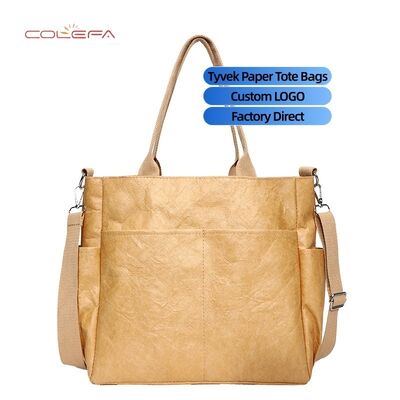 DuPont/Tyvek papieren tas wasbaar, rimpelbestendige, traanbestendige papieren tas trendy vintage milieuvriendelijke handtas