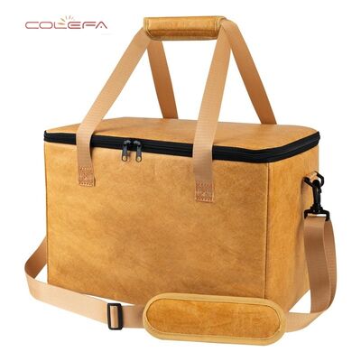 Fabrieksdirect DuPont/Tyvek papier BBQ geïsoleerde zak met ritsopening grote capaciteit vlees dranken opslag geïsoleerde zak