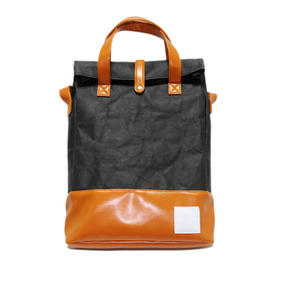 Custom Kids School Backpack Bags Washable PU Leather Kraft Paper Backpack